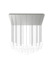 Vistosi OTO SP SUR BCRI NI G9 UL - Oto Suspension Sur White Striped Satin Nickel G9 UL