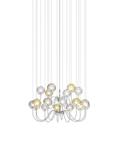 Vistosi PUPPE SP 18 P MC1 CR G9 UL - Puppet Suspension 18p Multicolor 1 Glossy Chrome G9 UL