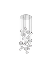 Vistosi PUPPE SP R24 CRTR CR G9 UL - Puppet Suspension R24 Crystal Transparent Glossy Chrome G9 UL