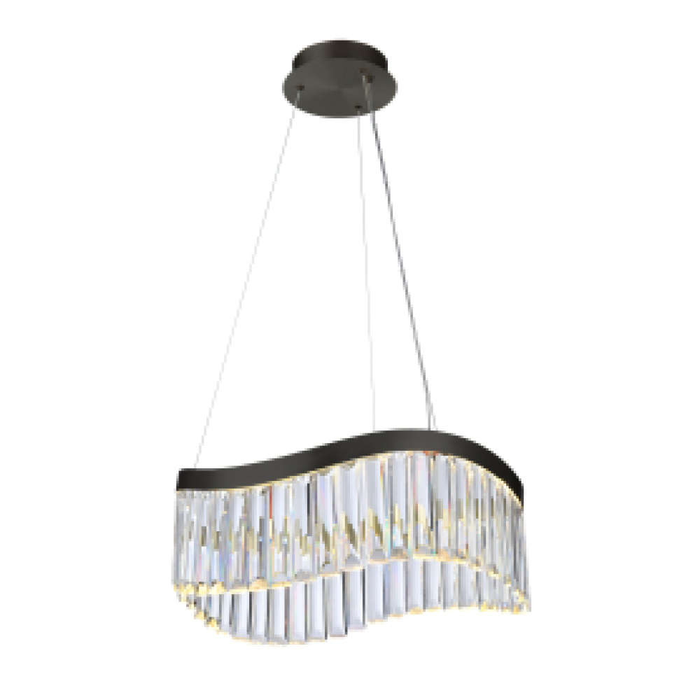 Jules Integrated LED Chandelier 19", Black