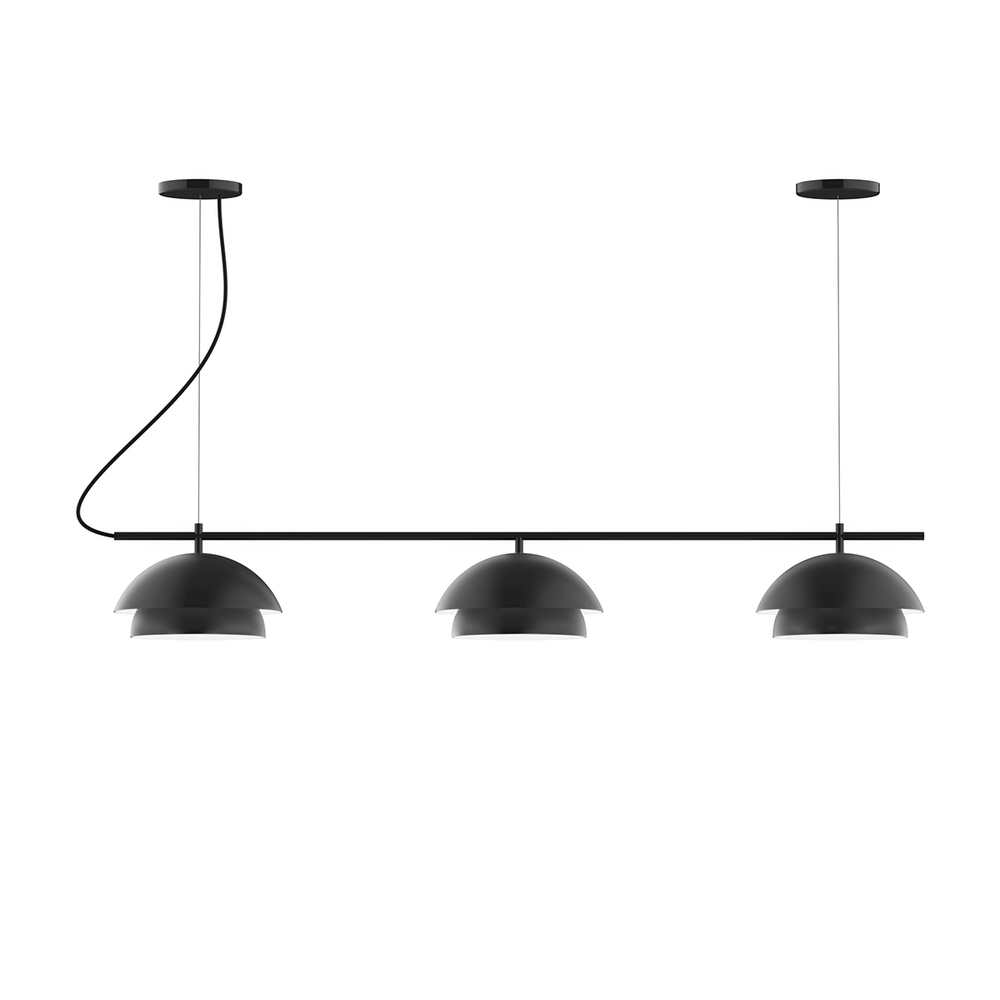 3-Light Linear Axis Chandelier (12" Nest pack)