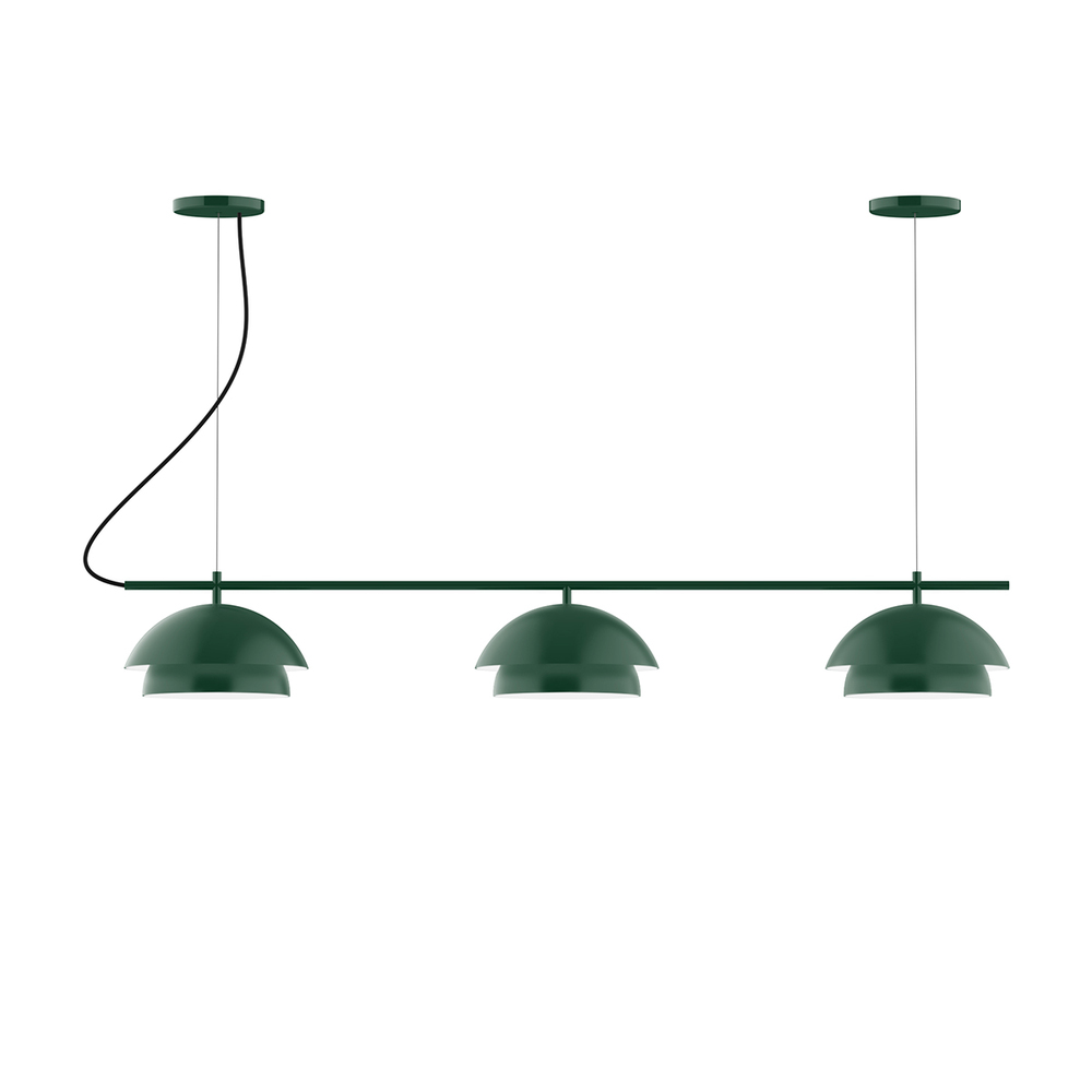 3-Light Linear Axis Chandelier (12" Nest pack)