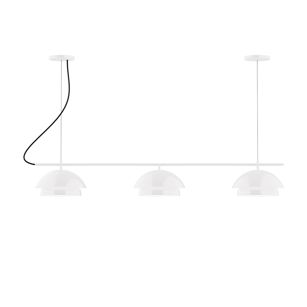 3-Light Linear Axis Chandelier (12" Nest pack)