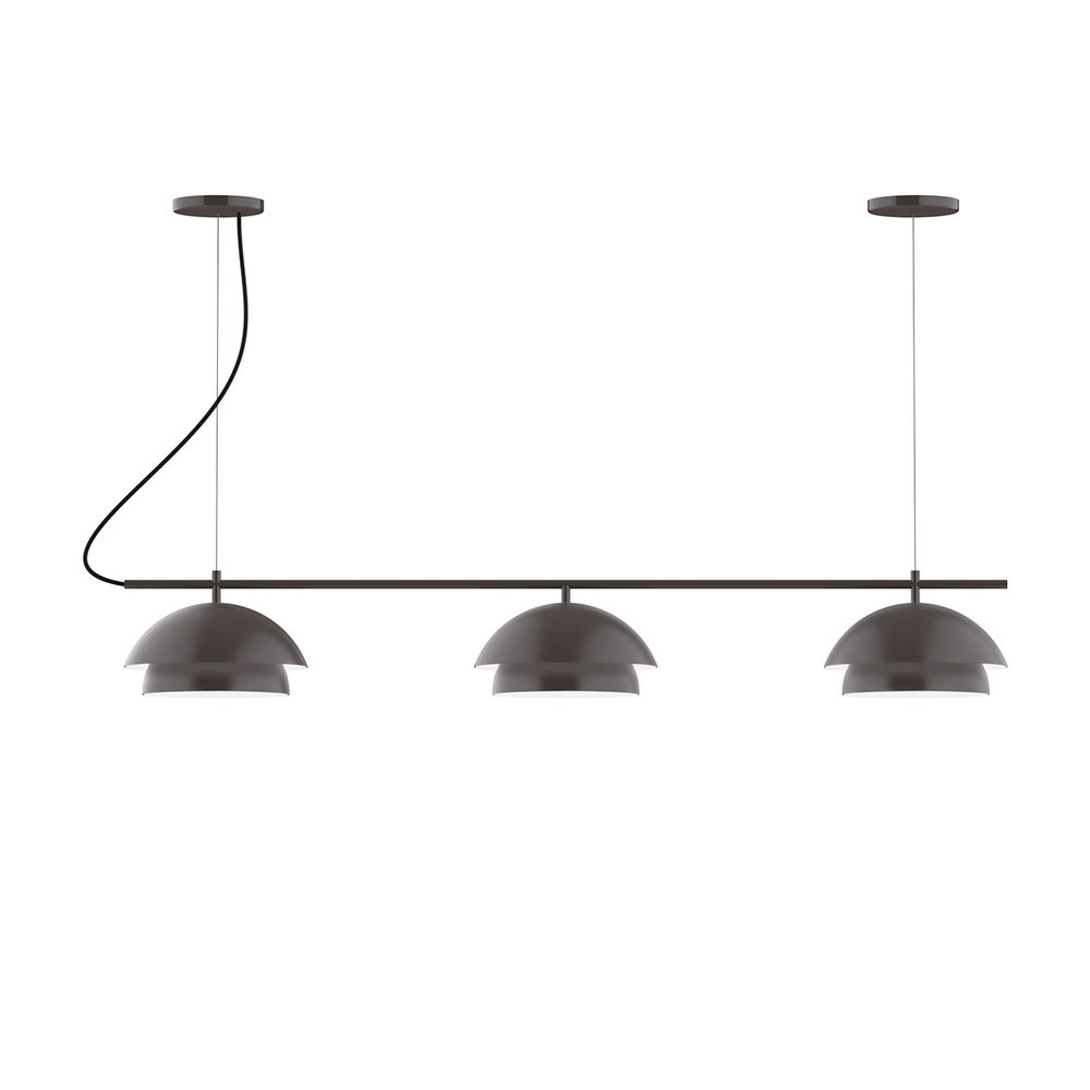 3-Light Linear Axis Chandelier (12" Nest pack)