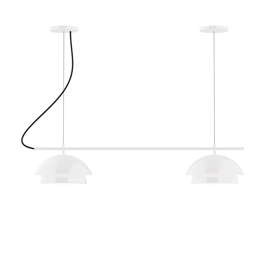 2-Light Linear Axis Chandelier (12" Nest pack)