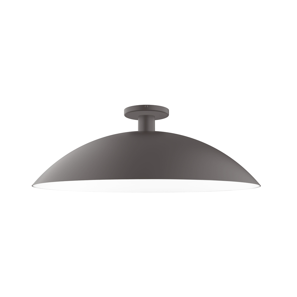 24" Glow LED Flush Mount, Bronze Matte