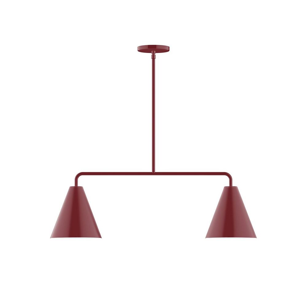 2-Light Jynx Linear LED Pendant, Barn Red