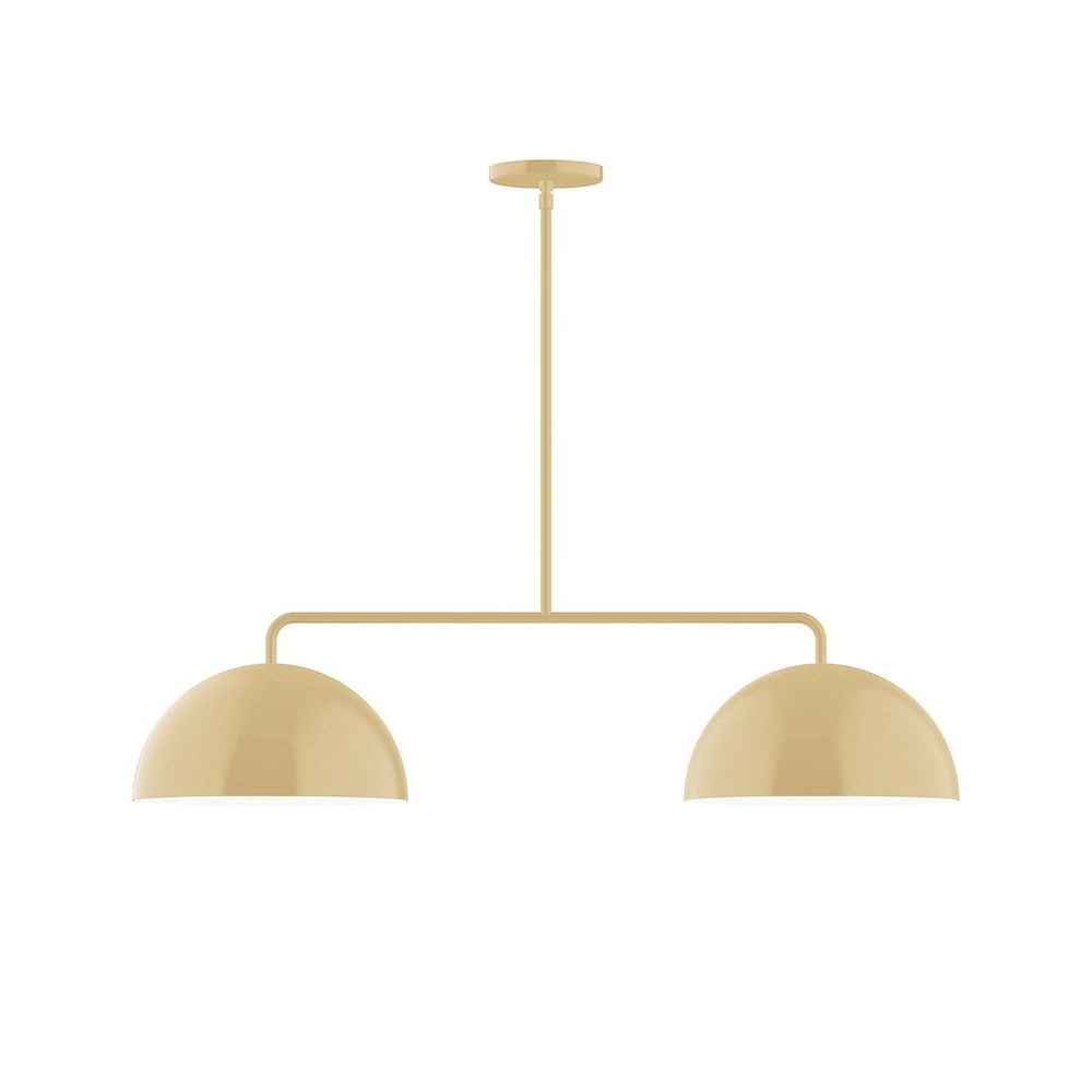 2-Light Arcade Linear Pendant, Ivory