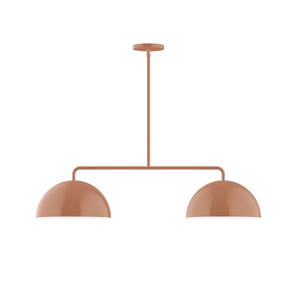 2-Light Arcade Linear Pendant, Terracotta