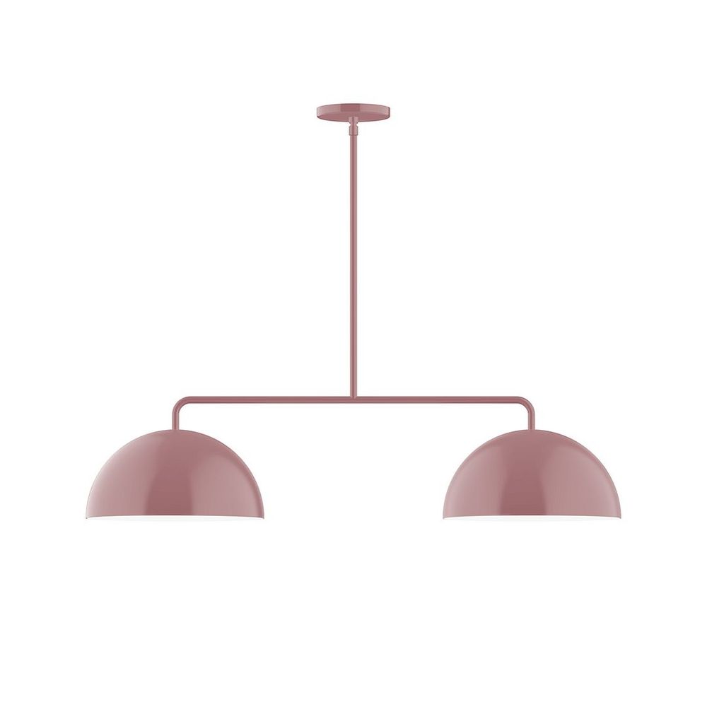 2-Light Arcade Linear Pendant, Mauve