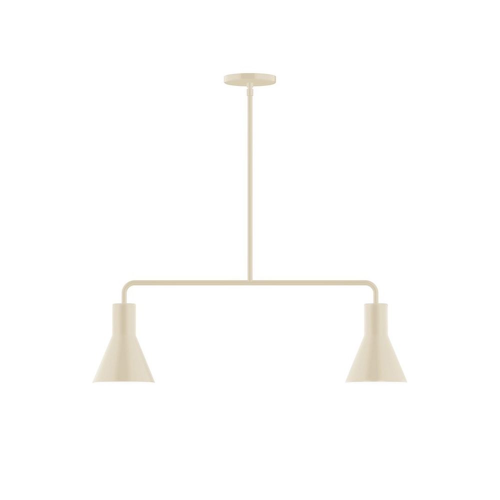 2-Light Axis Linear Pendant, Cream