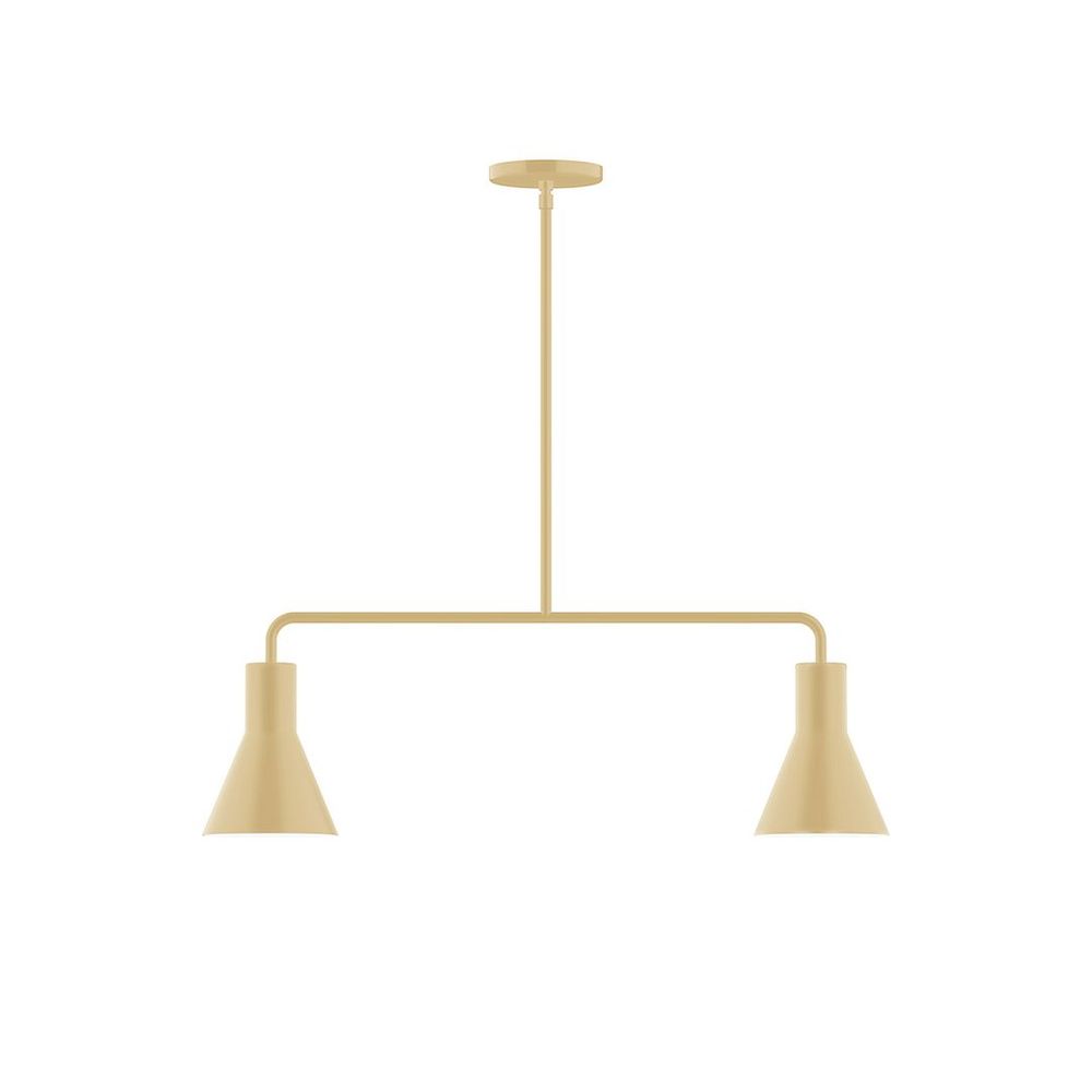 2-Light Axis Linear Pendant, Ivory