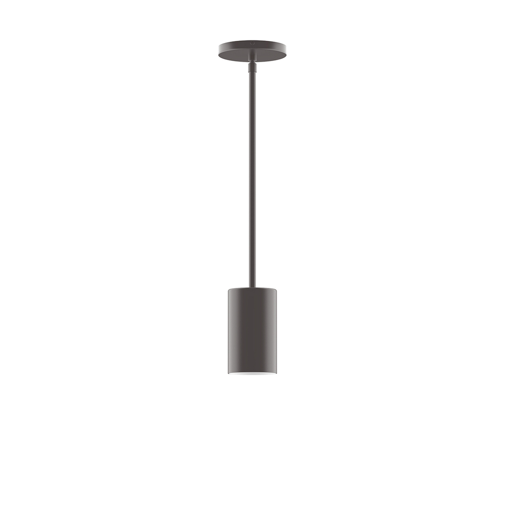 3.5" x 6" Beam LED Stem Hung Pendant, Bronze Matte