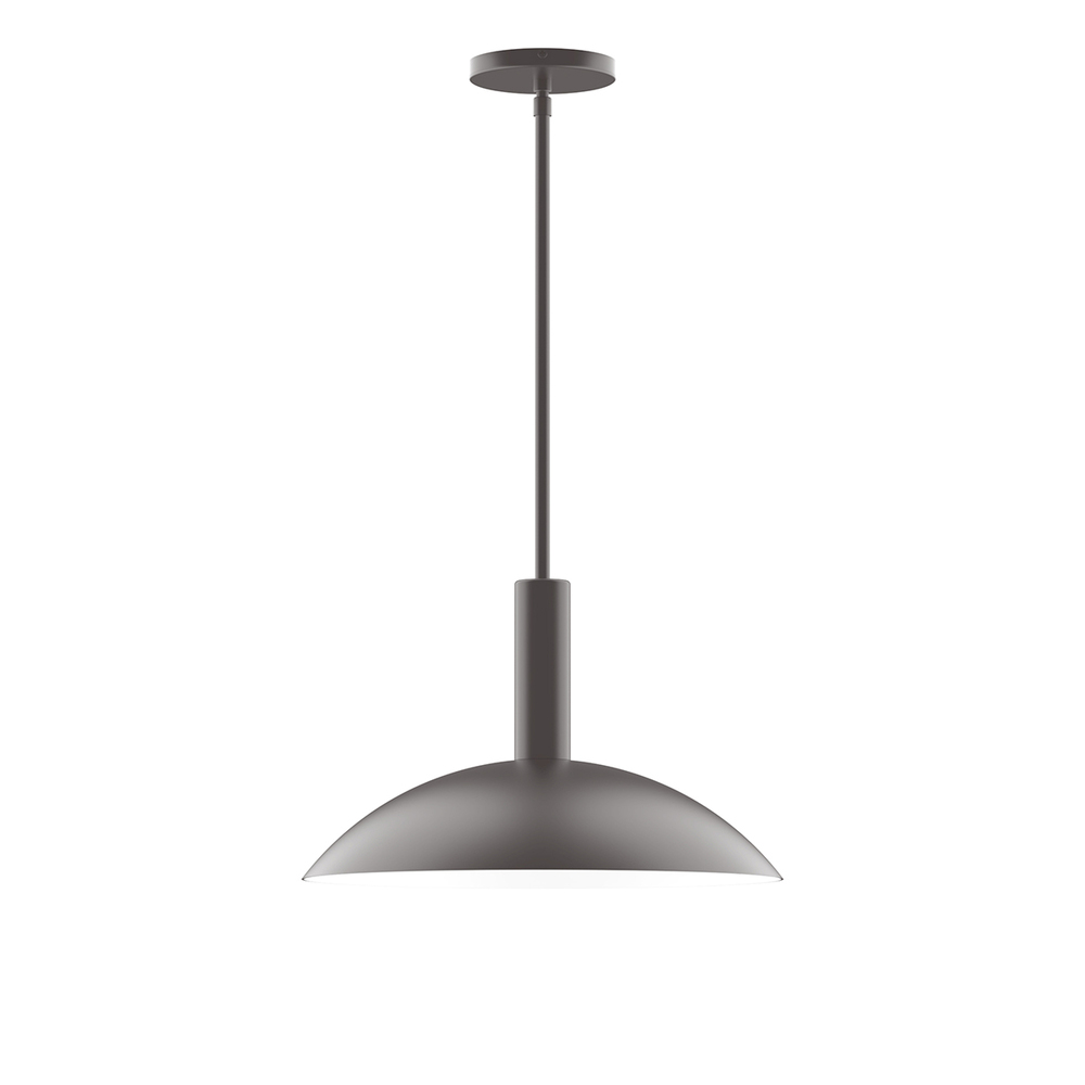 16" Glow LED Stem Hung Pendant, Bronze Matte