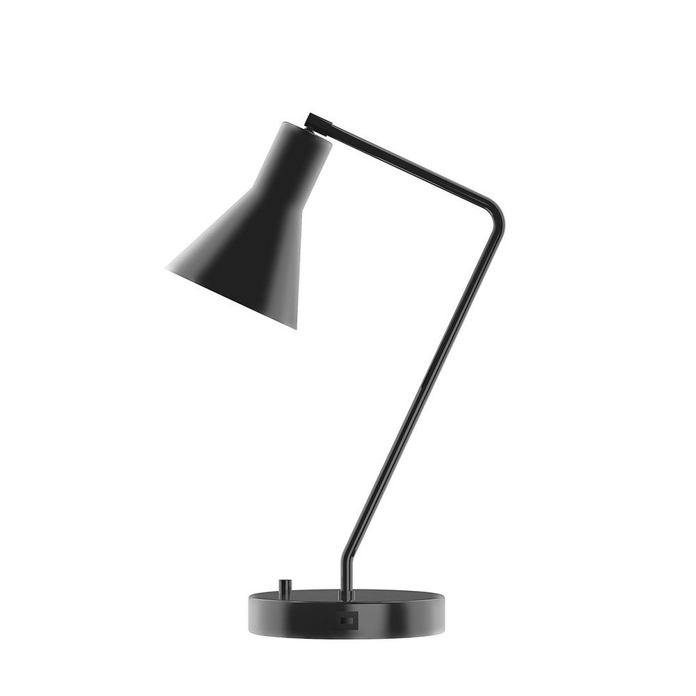 21" Flare Table Lamp, Black