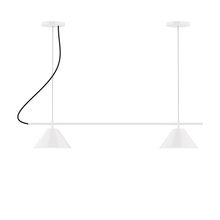 Montclair Light Works CHB421-44-C24 - 2-Light Linear Axis Chandelier (8" Axis pack)