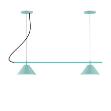 Montclair Light Works CHB421-48-C25 - 2-Light Linear Axis Chandelier (8" Axis pack)