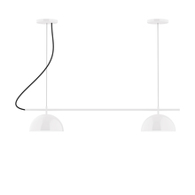 Montclair Light Works CHB431-44-C26 - 2-Light Linear Axis Chandelier (8" Axis pack)