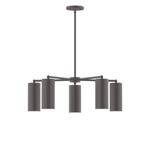 Montclair Light Works CHC418-57-L10 - 5-Light Jordan Chandelier, Bronze Matte