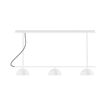 Montclair Light Works CHD431-44-C27 - 3-Light Linear Axis Chandelier (8" Axis pack)