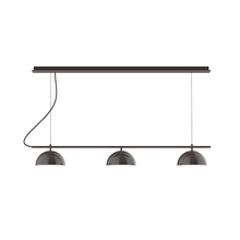 Montclair Light Works CHD431-51-C26 - 3-Light Linear Axis Chandelier (8" Axis pack)