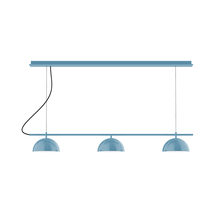 Montclair Light Works CHD431-54-C27 - 3-Light Linear Axis Chandelier (8" Axis pack)