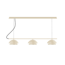 Montclair Light Works CHDX445-16-C27 - 3-Light Linear Axis Chandelier (12" Nest pack)