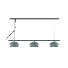 Montclair Light Works CHDX445-40-C27 - 3-Light Linear Axis Chandelier (12" Nest pack)