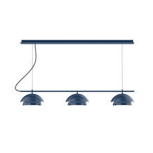 Montclair Light Works CHDX445-50-C25 - 3-Light Linear Axis Chandelier (12" Nest pack)