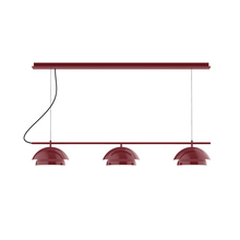 Montclair Light Works CHDX445-55-C27 - 3-Light Linear Axis Chandelier (12" Nest pack)