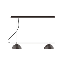 Montclair Light Works CHE431-51-C27 - 2-Light Linear Axis Chandelier (8" Axis pack)
