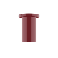 Montclair Light Works FMD425-55 - 3.5" x 6" Beam Flush Mount, Barn Red