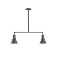 Montclair Light Works MSG436-57-L10 - 2-Light Axis Linear LED Pendant, Bronze Matte