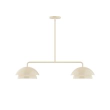 Montclair Light Works MSGX445-16 - 2-Light Axis Linear Pendant (10" Nest pack)