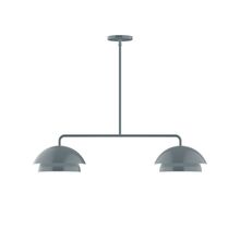 Montclair Light Works MSGX445-40 - 2-Light Axis Linear Pendant (10" Nest pack)