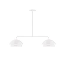 Montclair Light Works MSGX445-44 - 2-Light Axis Linear Pendant (10" Nest pack)