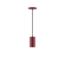Montclair Light Works PEB425-55-L10 - 3.5" x 6" Beam LED Pendant, Barn Red
