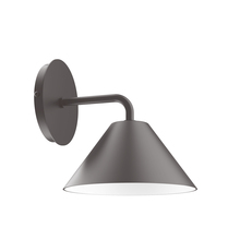 Montclair Light Works SCJ421-57-L10 - 8" Pinnacle LED Wall Sconce, Bronze Matte