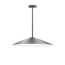 Montclair Light Works STG429-57-L10 - 24" Vessel LED Stem Hung Pendant, Bronze Matte