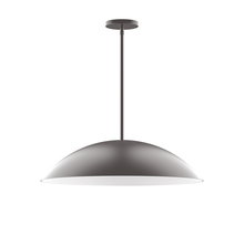 Montclair Light Works STG439-57-L14 - 24" Plateau LED Stem Hung Pendant, Bronze Matte