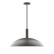 Montclair Light Works STGX477-57-L14 - 24" Glow LED Stem Hung Pendant, Bronze Matte