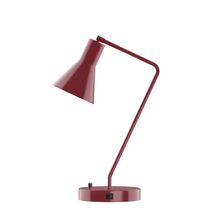 Montclair Light Works TLD436-55-L10 - 21" Flare LED Table Lamp, Barn Red