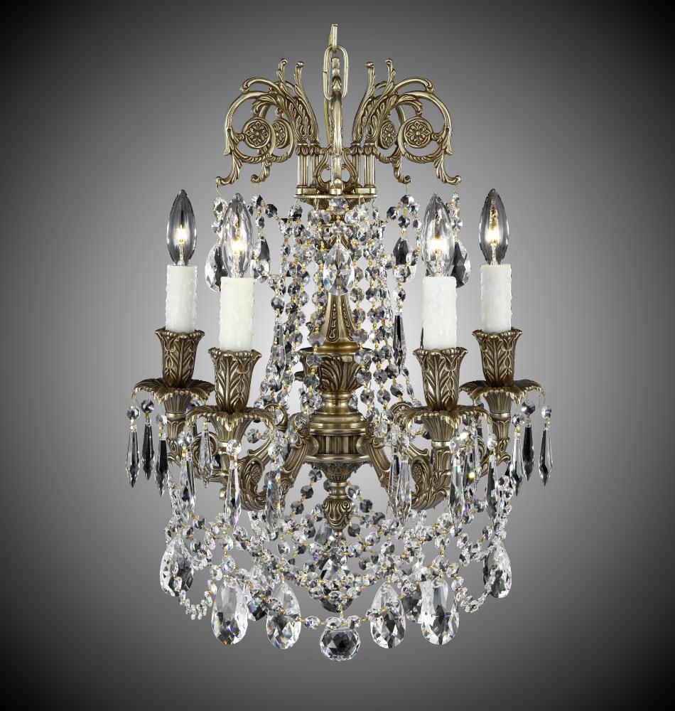 5 Light Finisterra with draping Chandelier