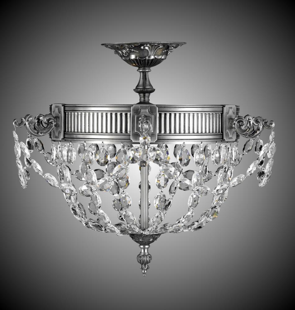 3 Light Valencia Baguette Flush Mount
