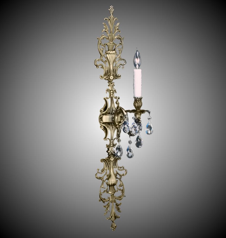 1 Light Filigree Extended Top and Tail Wall Sconce