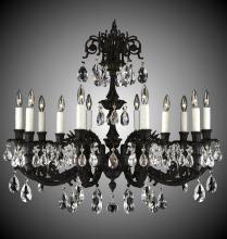 American Brass & Crystal CH2005-A-10W-ST - 12 Light Finisterra Chandelier