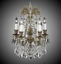American Brass & Crystal CH2051-A-03G-ST - 5 Light Finisterra with draping Chandelier