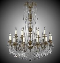 American Brass & Crystal CH2058-A-10W-PI - 6+12 Light Finisterra with draping Chandelier