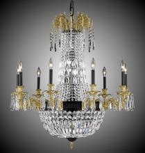 American Brass & Crystal CH2143-P-10W-ST - 9+9 Light Finisterra Chandelier