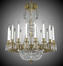 American Brass & Crystal CH2343-P-10W-PI - 18 Light Extended Finisterra Chandelier